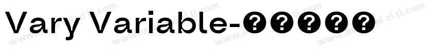 Vary Variable字体转换